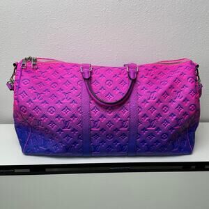 NWOT Keepall Bandouliere 50 Taurillon Illusion Virgil Abloh